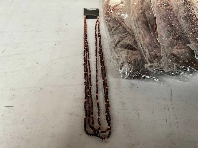 Fair trade lange ketting multicolor (42x) - afbeelding 2 van  7