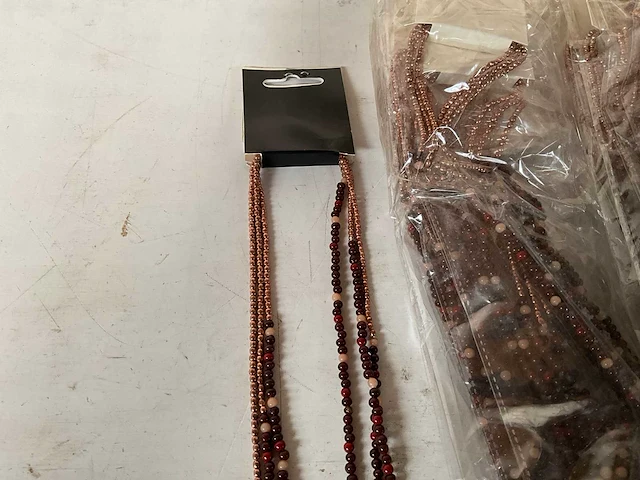 Fair trade lange ketting multicolor (42x) - afbeelding 4 van  7