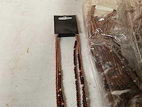 Fair trade lange ketting multicolor (42x) - afbeelding 4 van  7