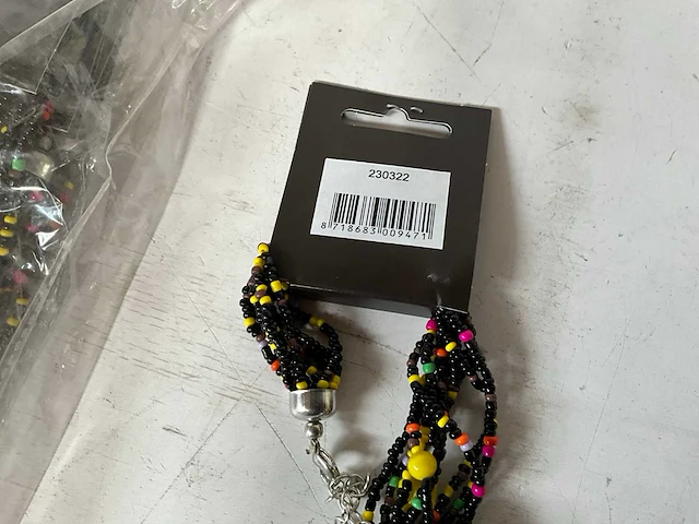 Fair trade lange ketting multicolor (66x) - afbeelding 7 van  7