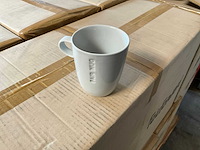 Fair trade mok keramiek crème +/- 9,5 cm hoog (672x) - afbeelding 1 van  6