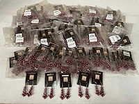 Fair trade oorbellen paars (255x)