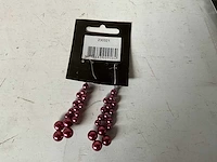 Fair trade oorbellen paars (255x) - afbeelding 3 van  4