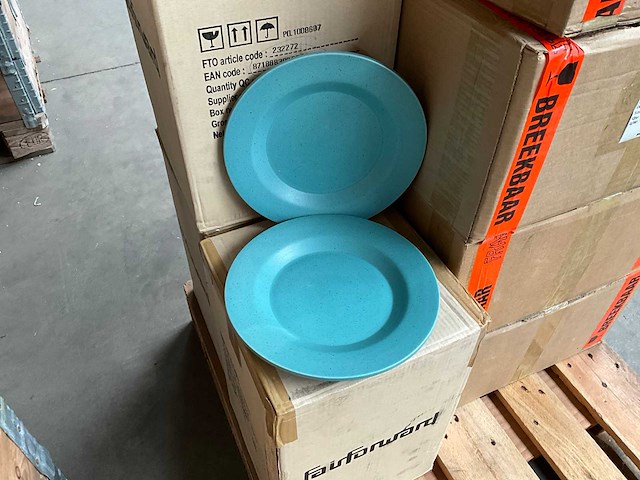 Fair trade piet hein eek bord ?26cm blauw (48x) - afbeelding 1 van  6
