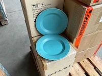 Fair trade piet hein eek bord ?26cm blauw (48x) - afbeelding 1 van  6