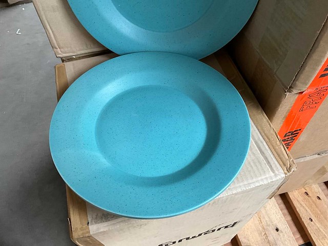 Fair trade piet hein eek bord ?26cm blauw (48x) - afbeelding 3 van  6