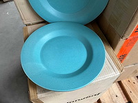 Fair trade piet hein eek bord ?26cm blauw (48x) - afbeelding 3 van  6
