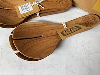Fair trade sla bestek set acacia hout (120x) - afbeelding 5 van  6