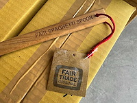 Fair trade spaghetti lepel hout (169x) - afbeelding 4 van  6
