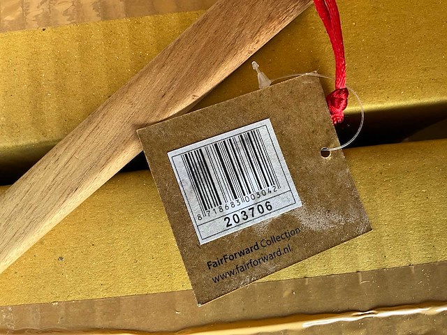 Fair trade spaghetti lepel hout (169x) - afbeelding 6 van  6