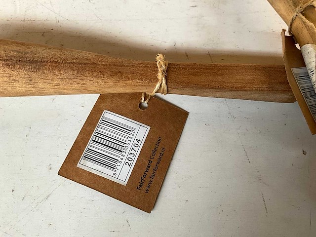 Fair trade stamper acacia hout (70x) - afbeelding 2 van  2