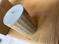 Fair trade stompkaars 10cm hoog lichtgrijs (114x) - afbeelding 3 van  4