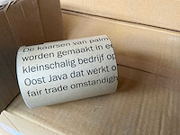 Fair trade stompkaars 10cm hoog lichtgrijs (114x) - afbeelding 4 van  4