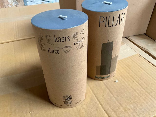 Fair trade stompkaars donkergrijs 15 cm hoog (200x) - afbeelding 2 van  3