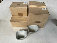 Fair trade tapas schaaltje keramiek grijs (30x) - afbeelding 2 van  6