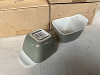 Fair trade tapas schaaltje keramiek grijs (30x) - afbeelding 5 van  6