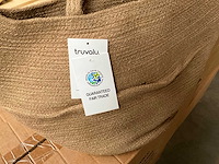 Fair trade tas 100% jute 25 x 30 x 35 cm (44x) - afbeelding 4 van  8