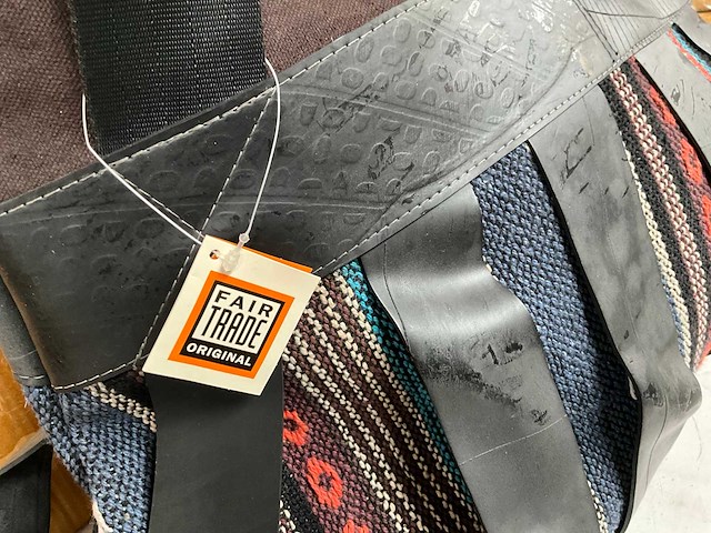 Fair trade tas ethnic tube (25x) - afbeelding 1 van  2