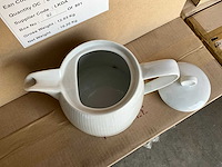 Fair trade theepot wit keramiek (67x) - afbeelding 4 van  6