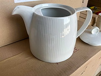 Fair trade theepot wit keramiek (67x) - afbeelding 5 van  6