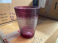Fair trade vaas ?15 x 20 cm hoog, glas (48x) - afbeelding 2 van  7