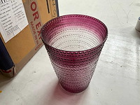 Fair trade vaas ?15 x 20 cm hoog, glas (48x) - afbeelding 3 van  7