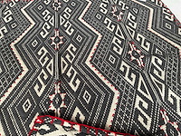 Fair trade vloerkleed grijs/creme/rood 130 x 180 cm (13x) - afbeelding 2 van  7