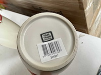 Fair trade voorraadpot ‘cha’ keramiek cremè hoogte +/- 25cm (192x) - afbeelding 8 van  8