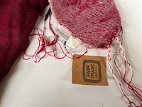 Fair trade warme sjaal multicolor (47x) - afbeelding 7 van  9