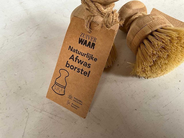 Fair trade zuiver waar natuurlijke afwasborstel (760x) - afbeelding 5 van  6