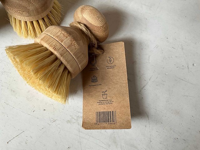 Fair trade zuiver waar natuurlijke afwasborstel (760x) - afbeelding 6 van  6