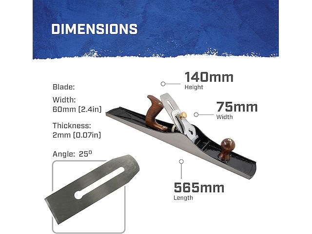 Faithfull no.7 schaafmachine - afbeelding 2 van  4