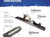 Faithfull no.7 schaafmachine - afbeelding 2 van  4