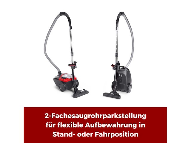Fakir red vac power vac stofzuiger met zak, 700 w, staande stofzuiger - afbeelding 6 van  6