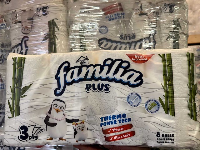 Familia - bamboo - 1 pallet wc papier - toiletpapier - afbeelding 2 van  4