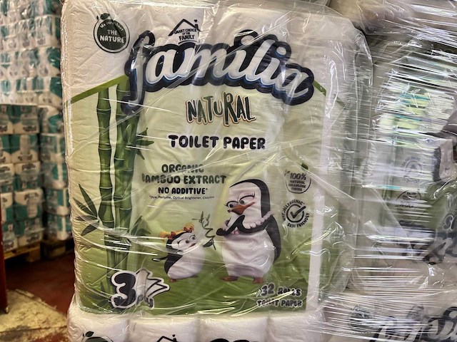 Familia - bamboo - halve pallet wc papier - toiletpapier - afbeelding 4 van  5