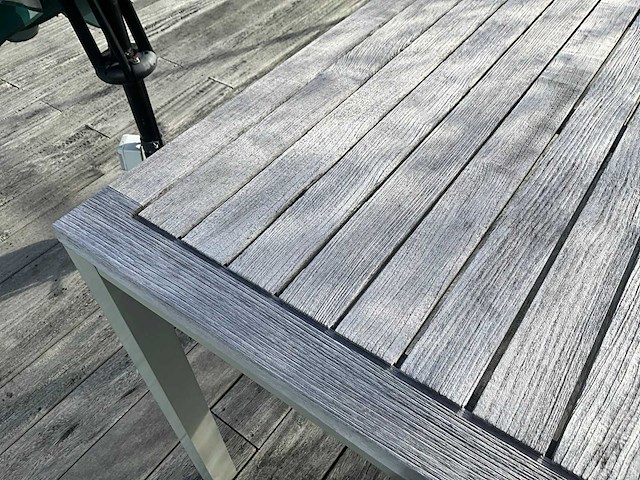 Farmers weave terrastafel + stoelen (6x) - afbeelding 6 van  8