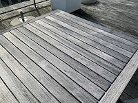 Farmers weave terrastafel + stoelen (6x) - afbeelding 7 van  8