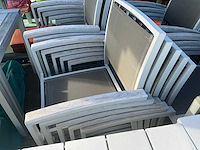 Farmers weave terrastafel + stoelen (6x) - afbeelding 8 van  8