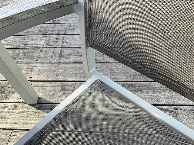 Farmers weave terrastafel + stoelen (6x) - afbeelding 6 van  10