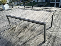 Farmers weave terrastafel + stoelen (6x) - afbeelding 8 van  10