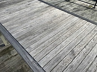 Farmers weave terrastafel + stoelen (6x) - afbeelding 10 van  10