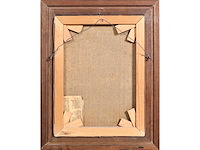 Farzand ali zahid - weiland met knotwilgen aan beek - olie op doek - afbeelding 5 van  5