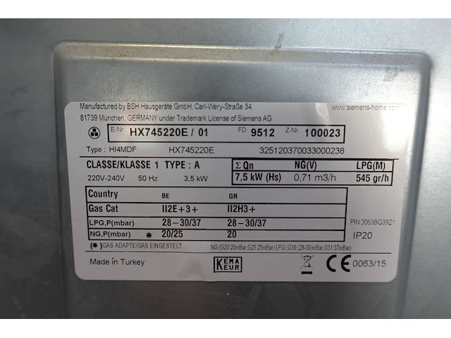 Fasfornuis siemens in flightcase - afbeelding 6 van  9