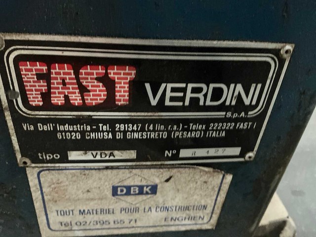 Fast verdini vda vloerzaagmachine - afbeelding 2 van  6