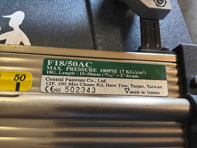 Fasten f18/50ac + 80/25ab pneumatische tacker (2x) - afbeelding 2 van  5
