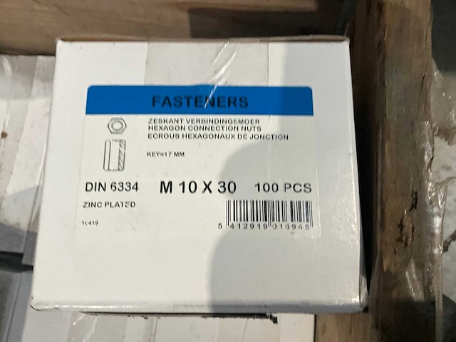 Fasteners m10x30 grote partij koppelstukken draadstangen - afbeelding 2 van  5