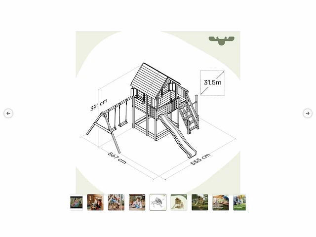 Fatmoose firforest familyhouse xxl speelhuisje - afbeelding 4 van  6