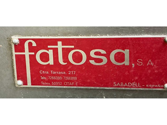 Fatosa - flaker - cutter / mincer vleesverwerking - afbeelding 4 van  4