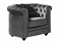Fauteuil - houtskoolfluweel - afbeelding 2 van  2